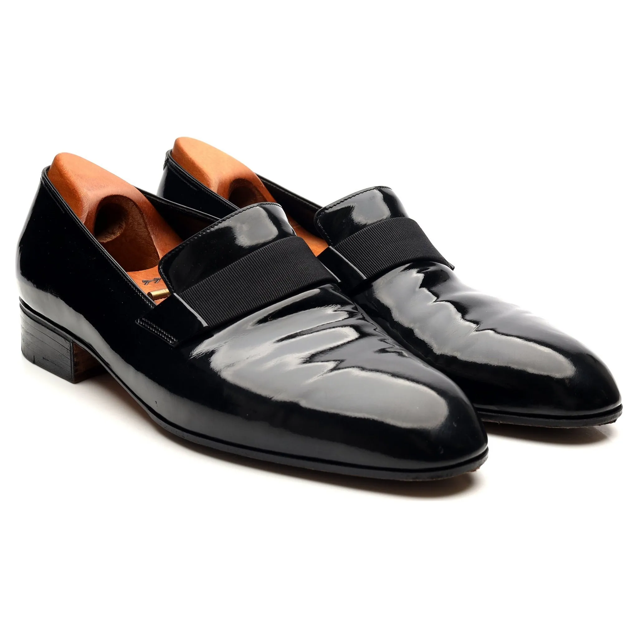 Black Patent Leather Loafers UK 9.5 / UK 10