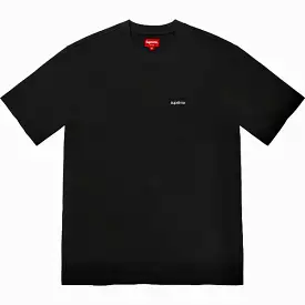 Black Supreme Embroidery Logo Pocket Tee