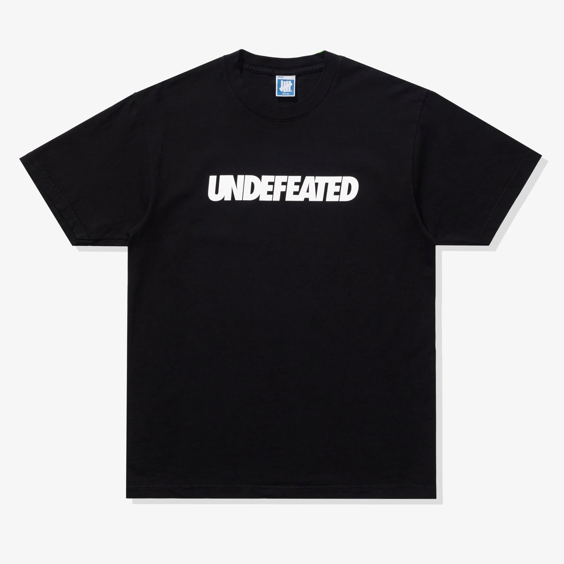 black undefeated big logo t-shirt