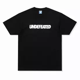 black undefeated big logo t-shirt