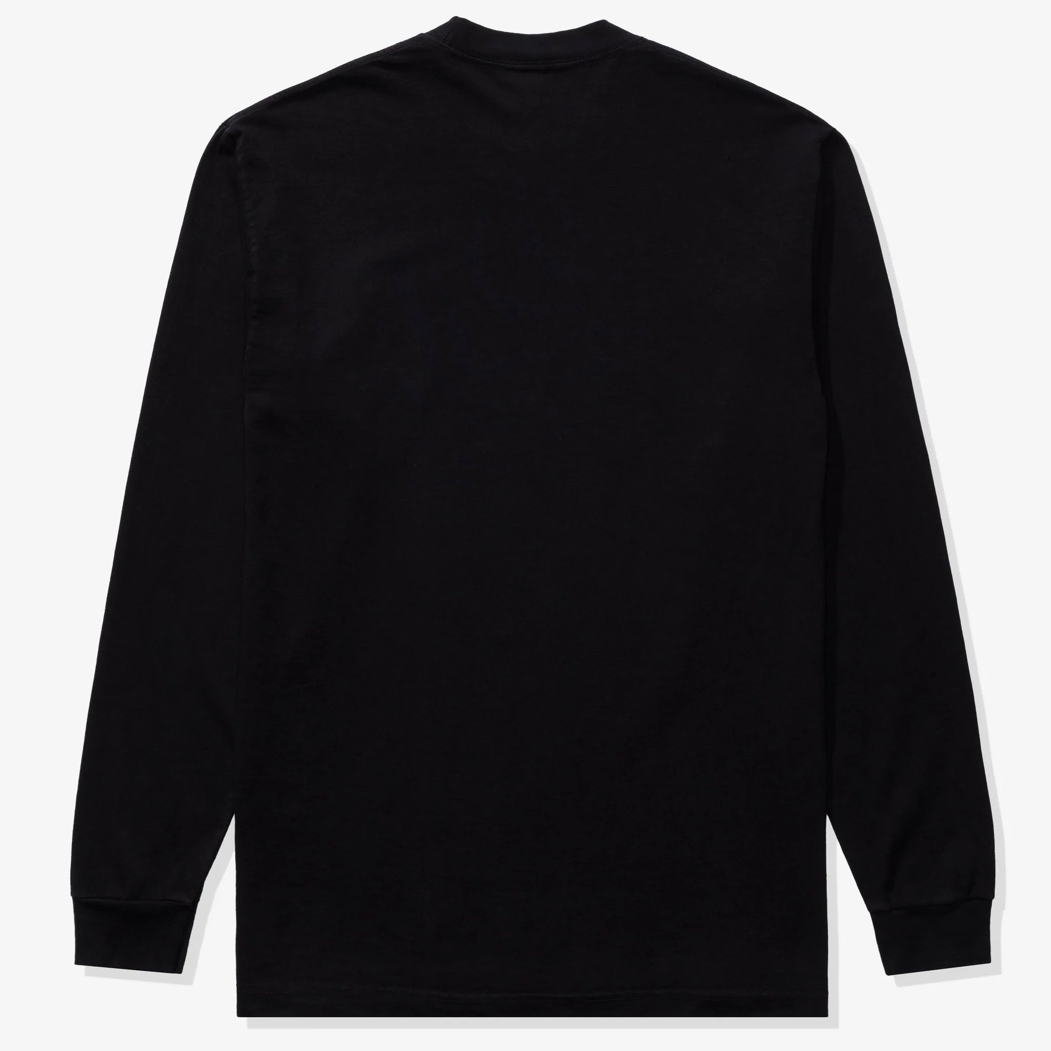 Black Undefeated Long Sleeve Tee with Bold Logo