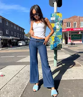 Blue Nicole Trousers