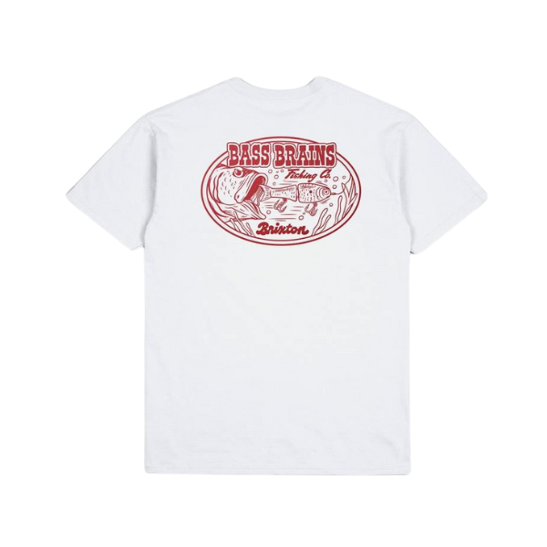 Brixton Bass Brains Swim T-Shirt - White