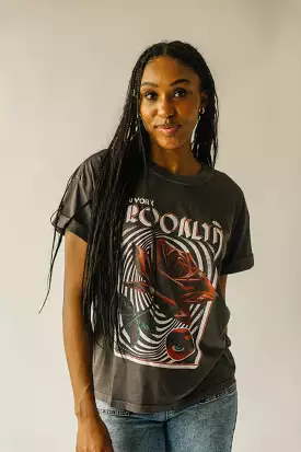 Brooklyn Rose Vintage Black Graphic Tee