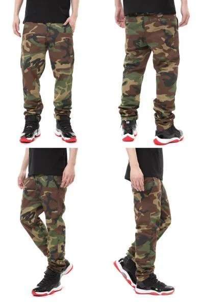 Camo Military Denim Pants for Men