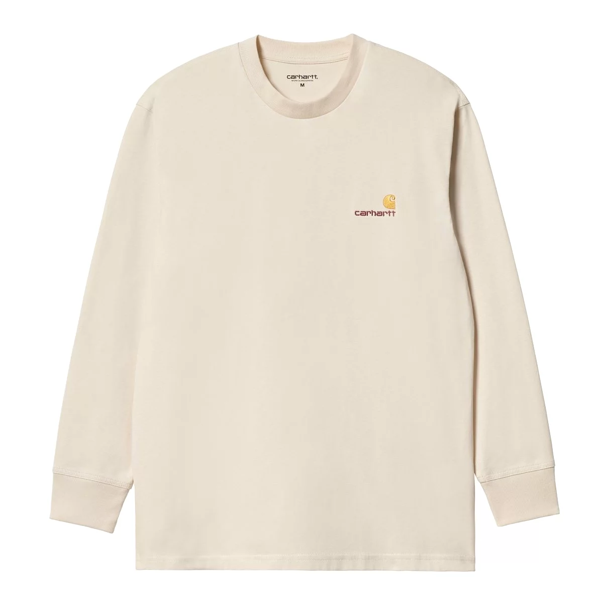 Carhartt WIP American Script Long Sleeve T-Shirt - Natural