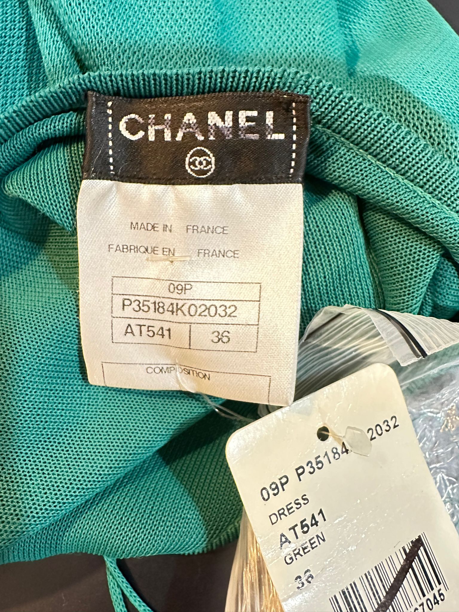 Chanel 09P Green Knit Dress Size 36 4 - Shop Now!