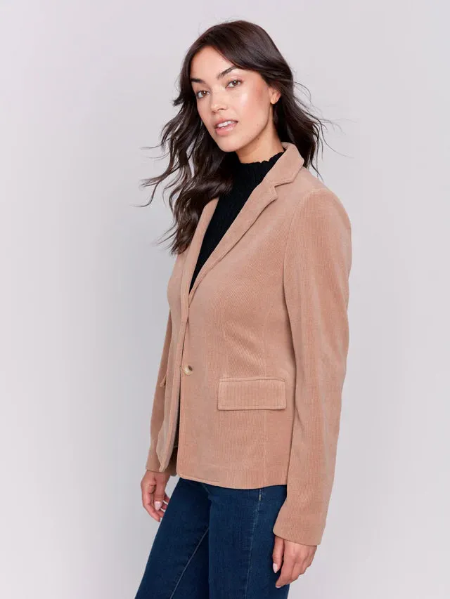 Charlie B Knit Corduroy Blazer