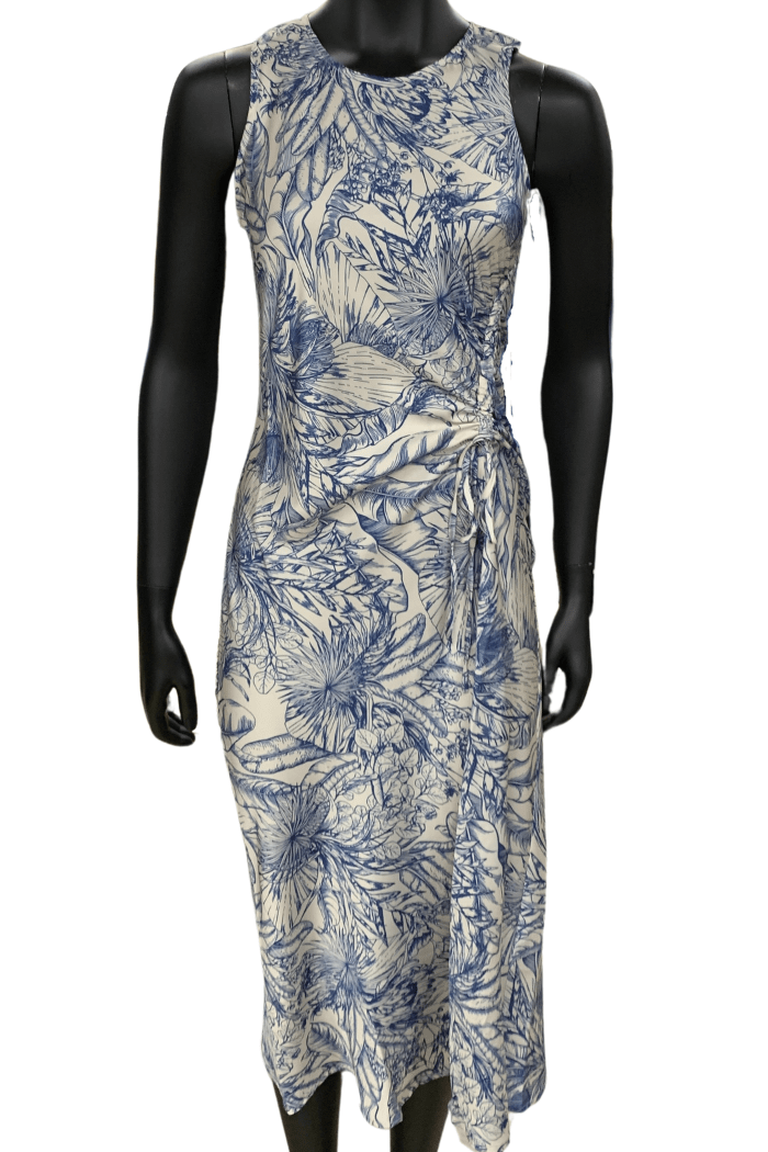 Charlie B Satin Sleeveless Dress in Jungle Print (C3180P 767B) - P620