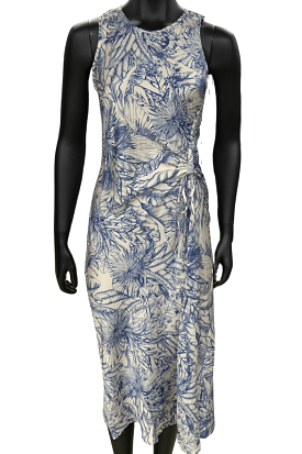 Charlie B Satin Sleeveless Dress in Jungle Print (C3180P 767B) - P620