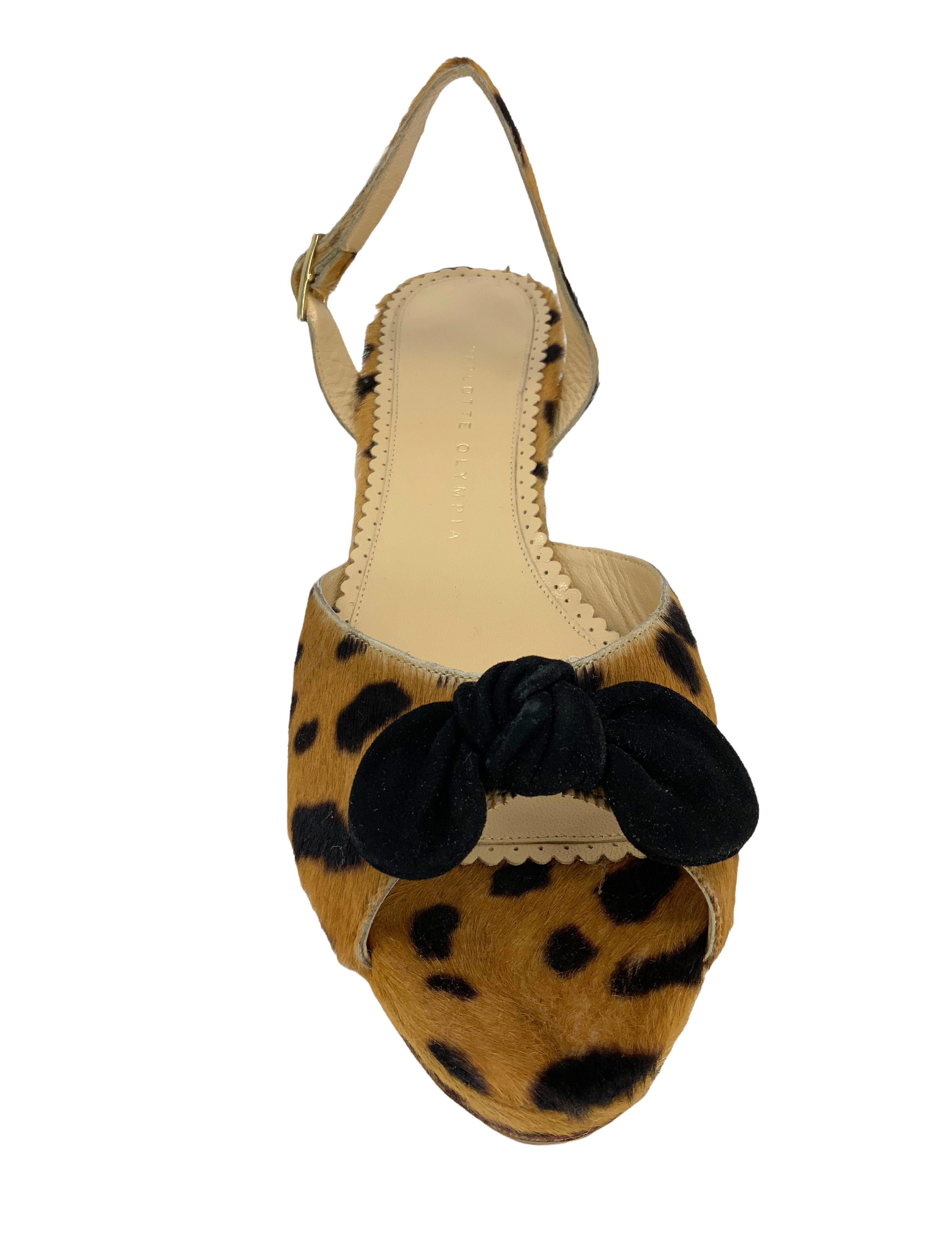 Charlotte Olympia leopard print calf hair slingback wedges size 11 - Best deals and discounts