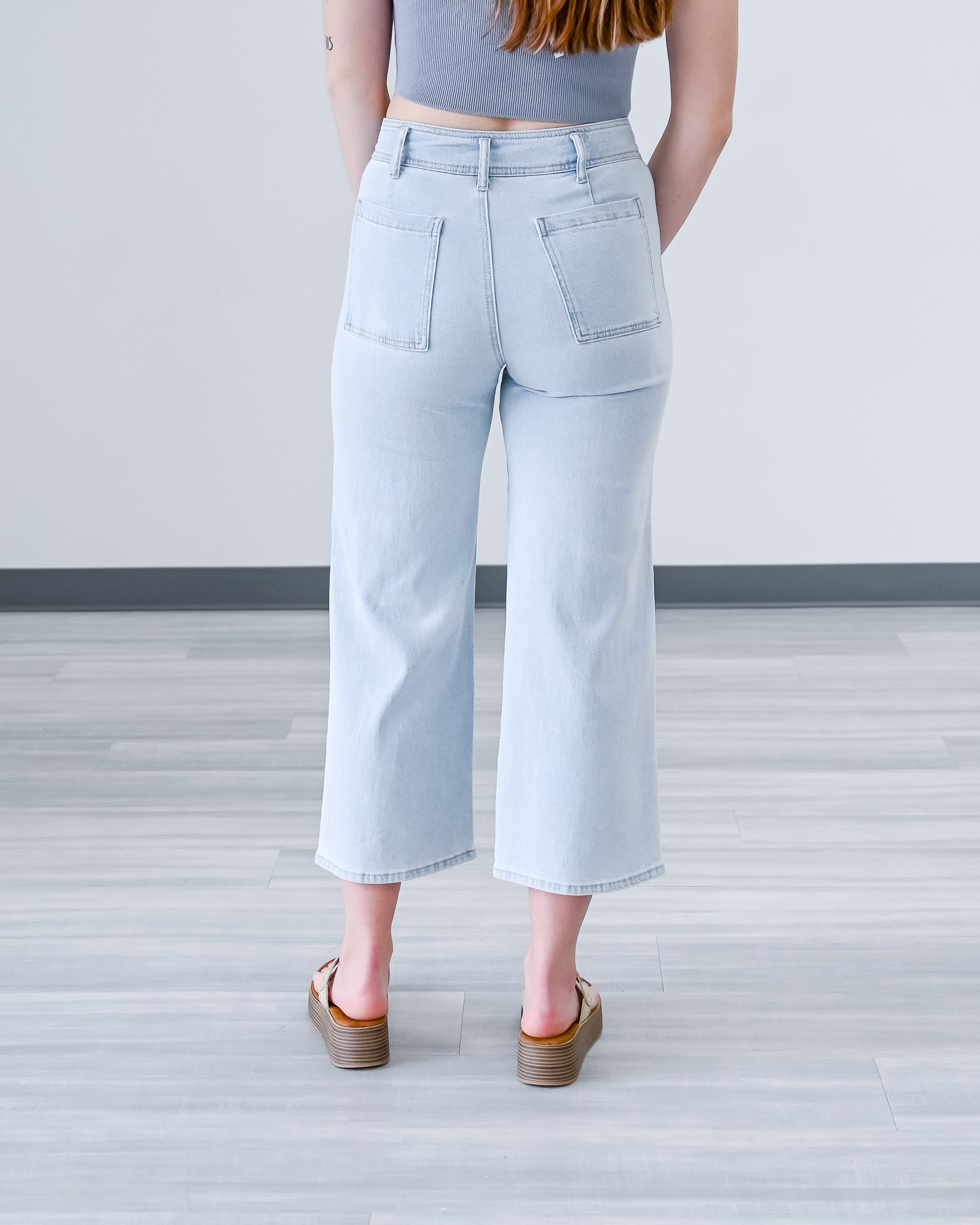 Chic High-Waisted Capris: Serenity Cropped Pants