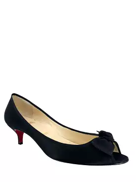 Christian Louboutin Satin Bow Pumps Size 11