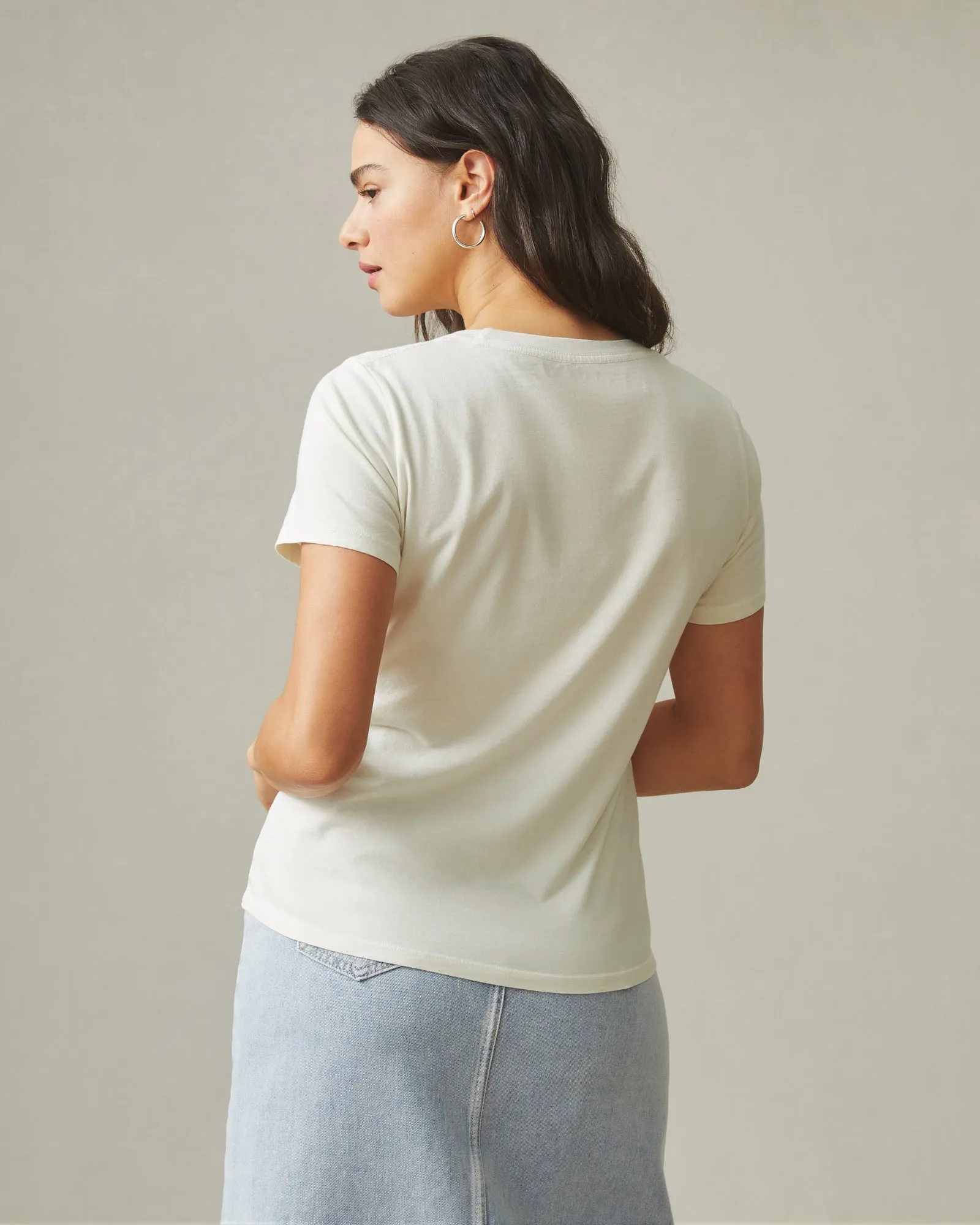 Cotton Crew Neck T-shirt - Turtledove