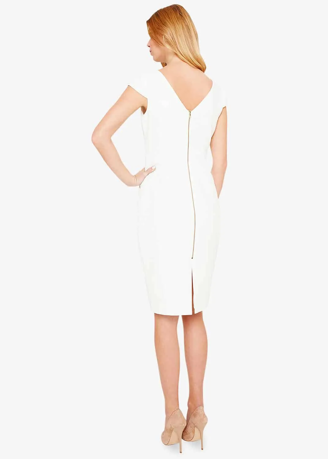 Clivedon Lace Trim Dress - Stylish Lace Trim Dress