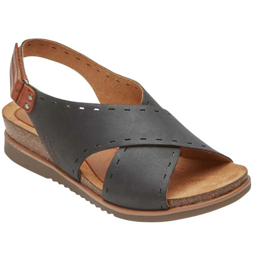 Black Cobb Hill May Slingback Sandals Women's