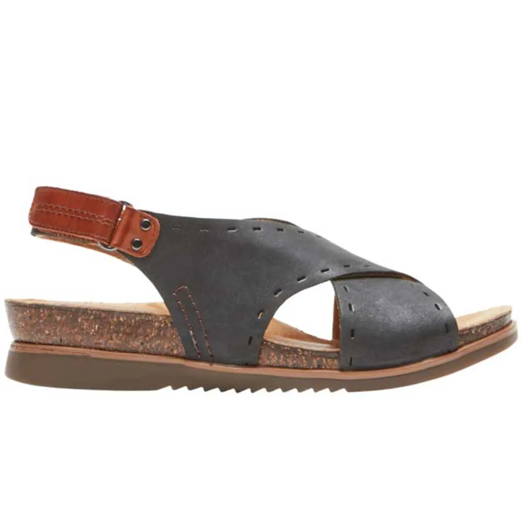 Black Cobb Hill May Slingback Sandals Women's