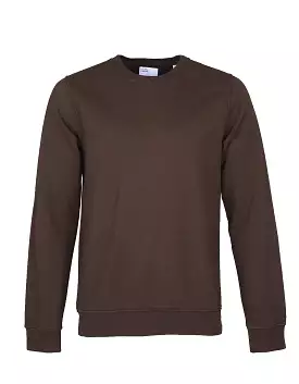 Colorful Crew Sweat coffee brown