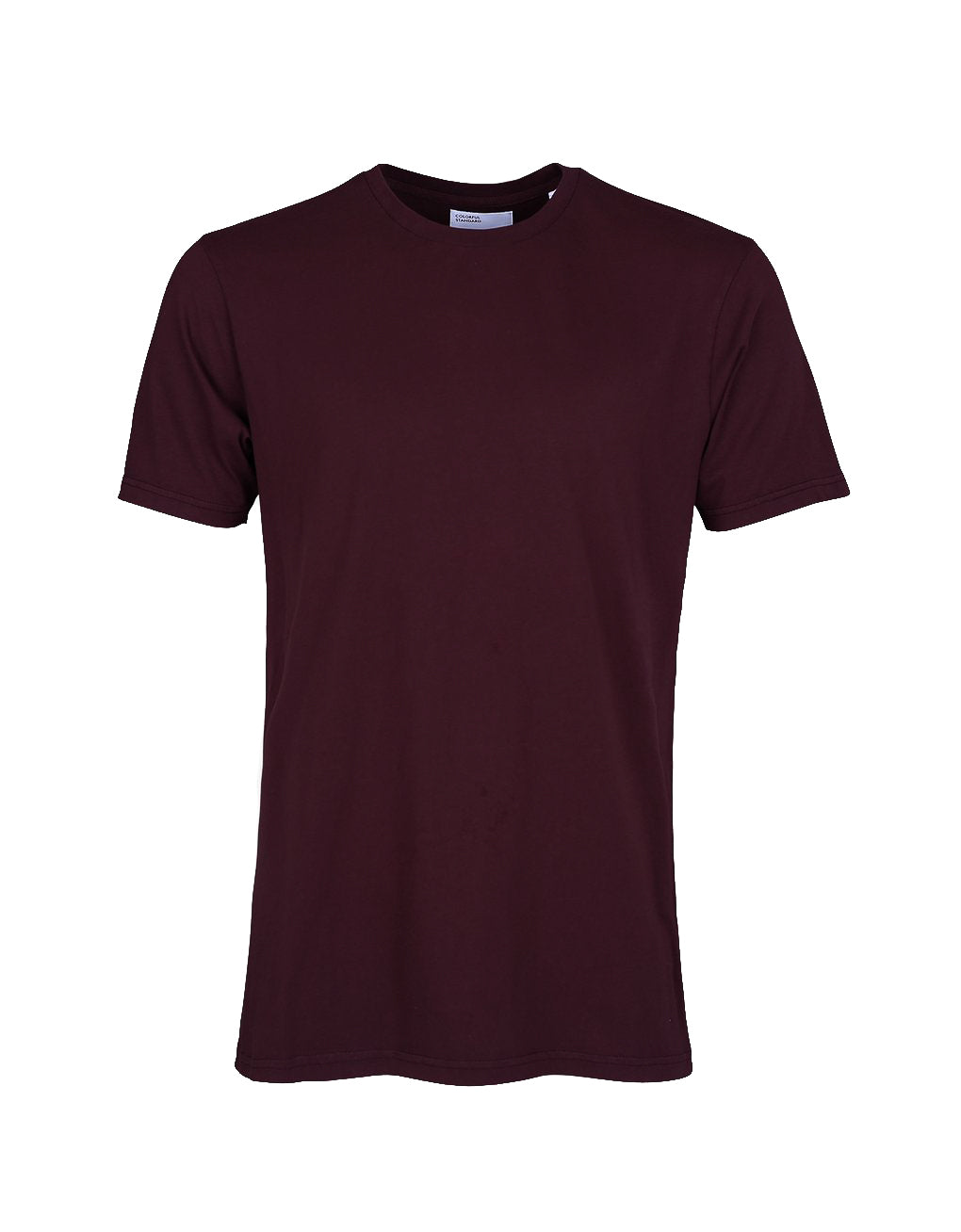 Colorful Standard Classic Tee in oxblood red color