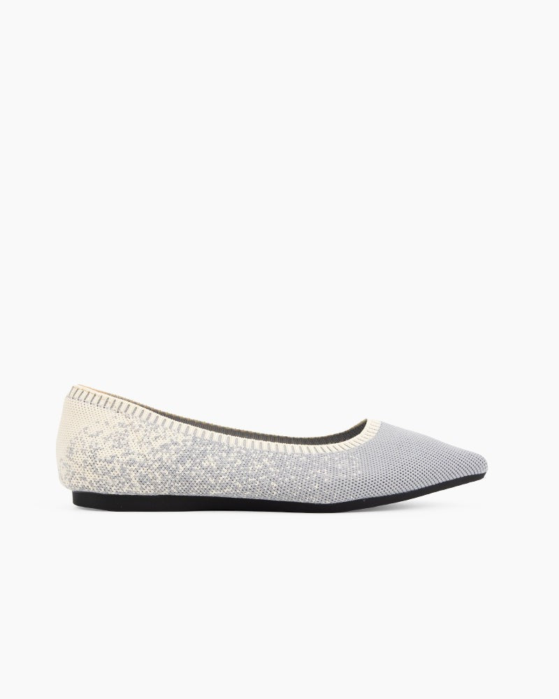 Comfy Ballet Flat Shoes for Dressing Casually - Knitted