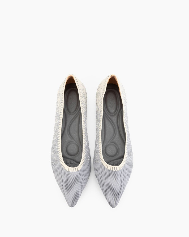 Comfy Ballet Flat Shoes for Dressing Casually - Knitted