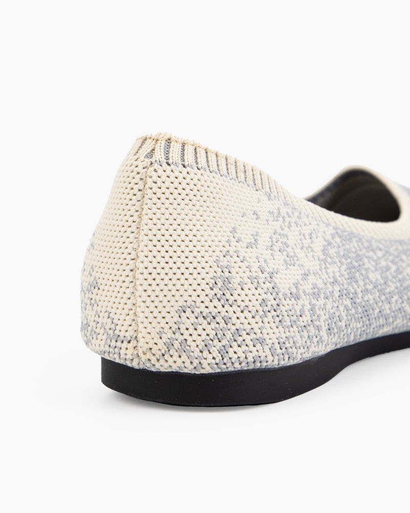 Comfy Ballet Flat Shoes for Dressing Casually - Knitted