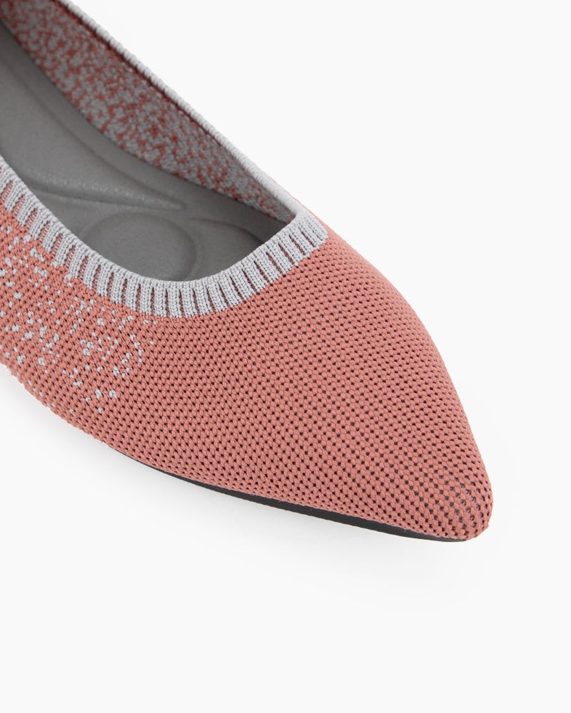 Comfy Ballet Flat Shoes for Dressing Casually - Knitted