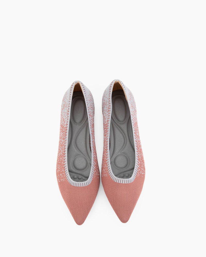 Comfy Ballet Flat Shoes for Dressing Casually - Knitted