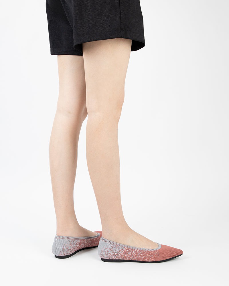 Comfy Ballet Flat Shoes for Dressing Casually - Knitted