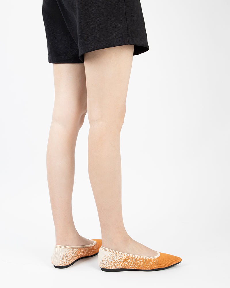 Comfy Ballet Flat Shoes for Dressing Casually - Knitted