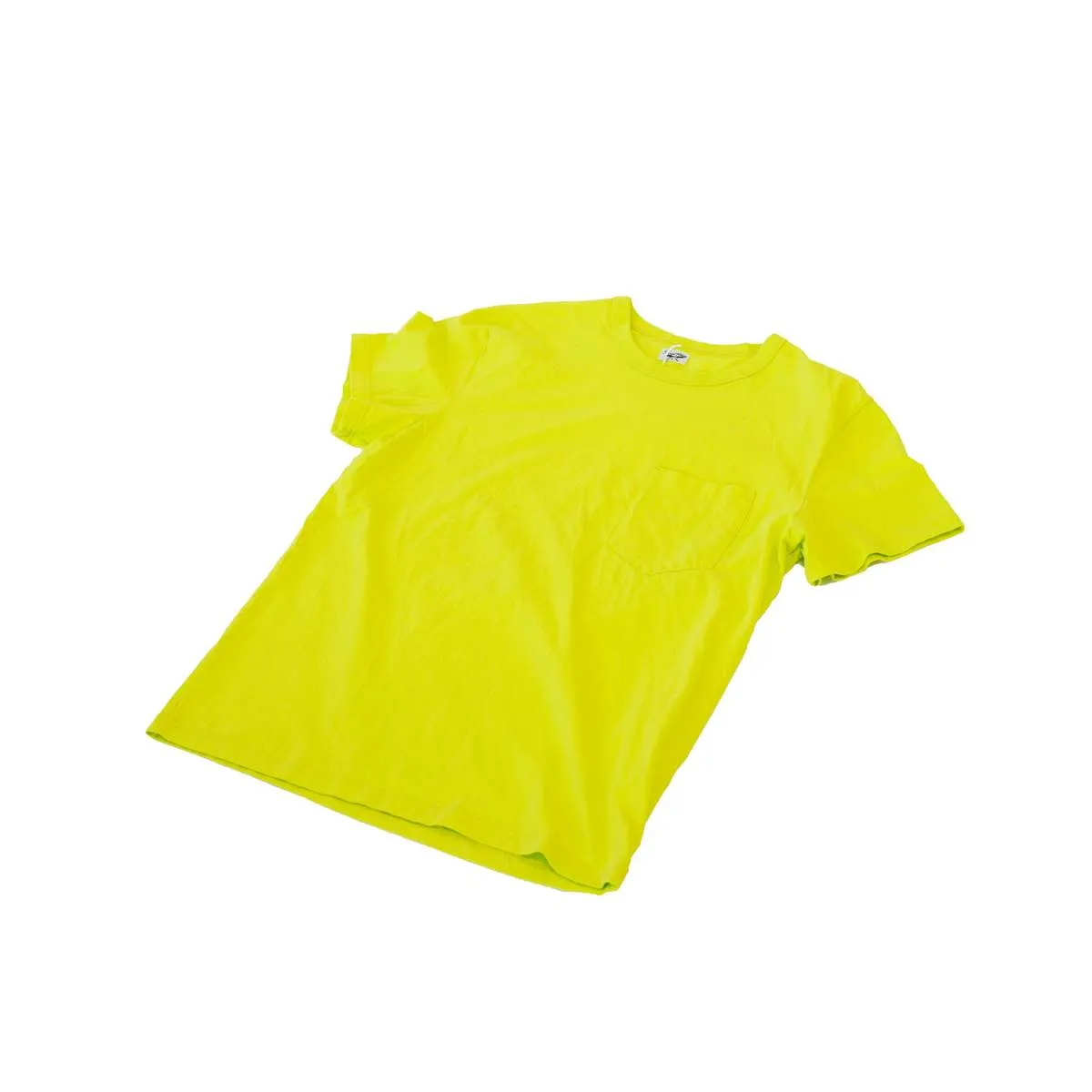 Dad's Pocket Tee Combed Cotton Jersey Acid Lime