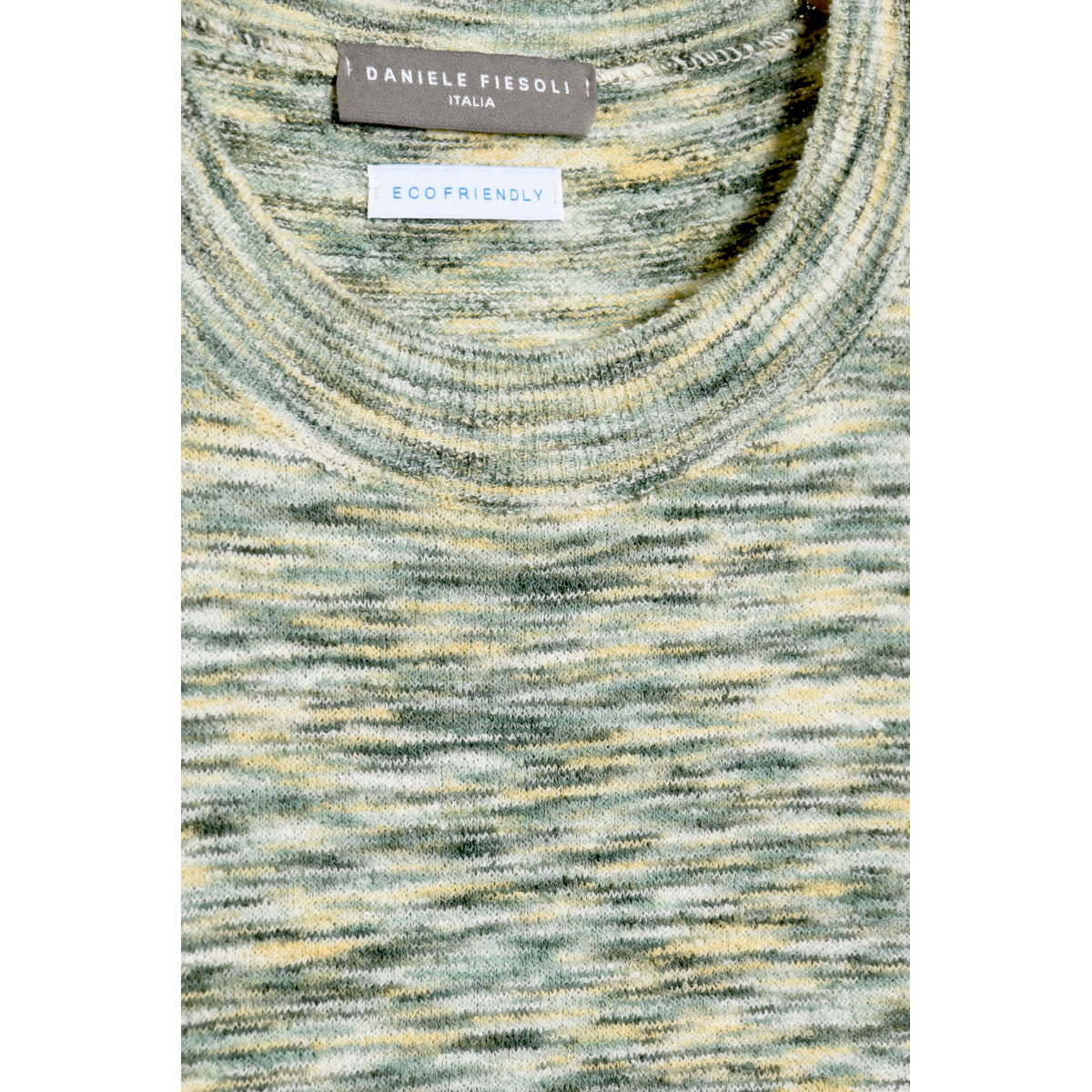 Daniele Fiesoli green knit tee in sponge cotton - DF 7045 01