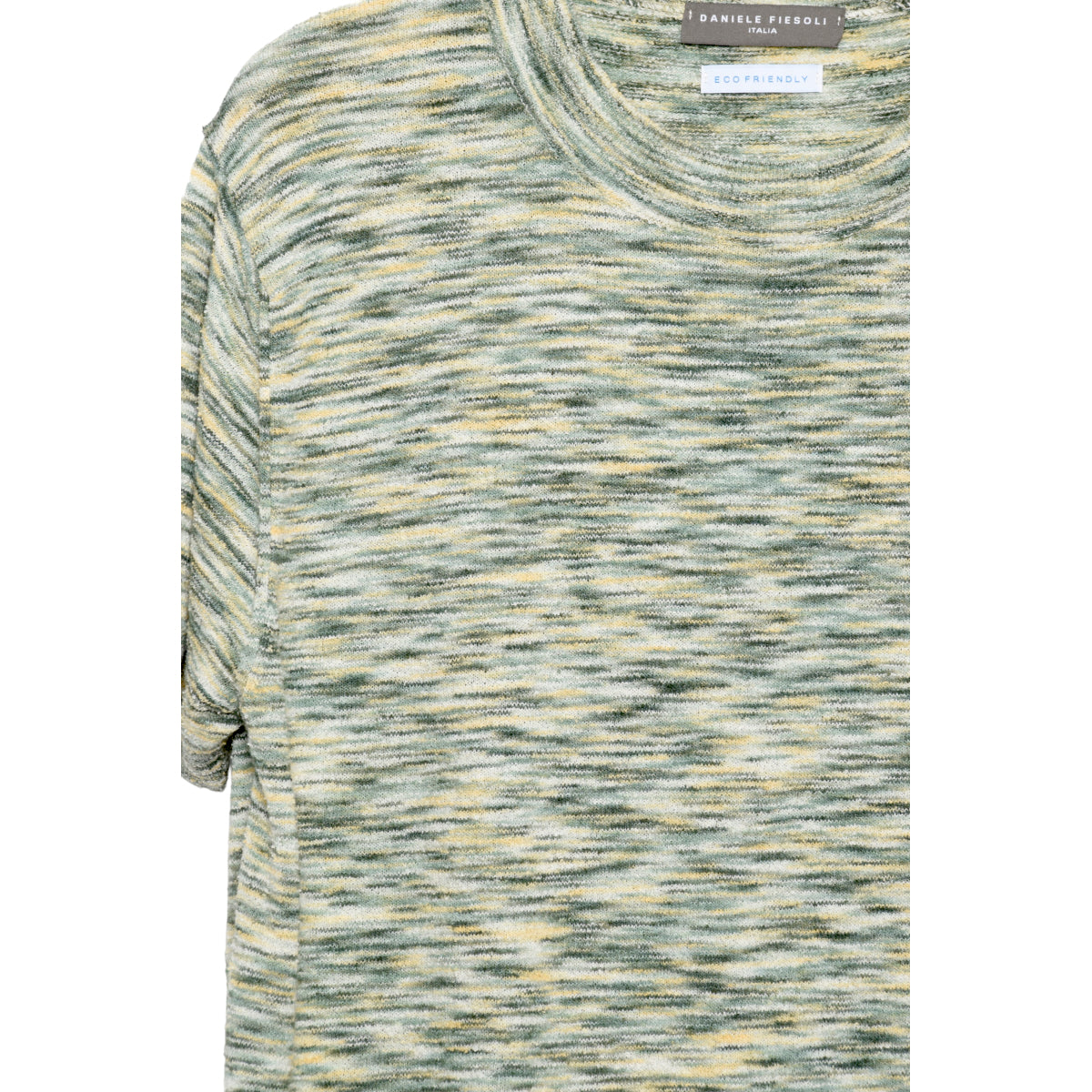 Daniele Fiesoli green knit tee in sponge cotton - DF 7045 01