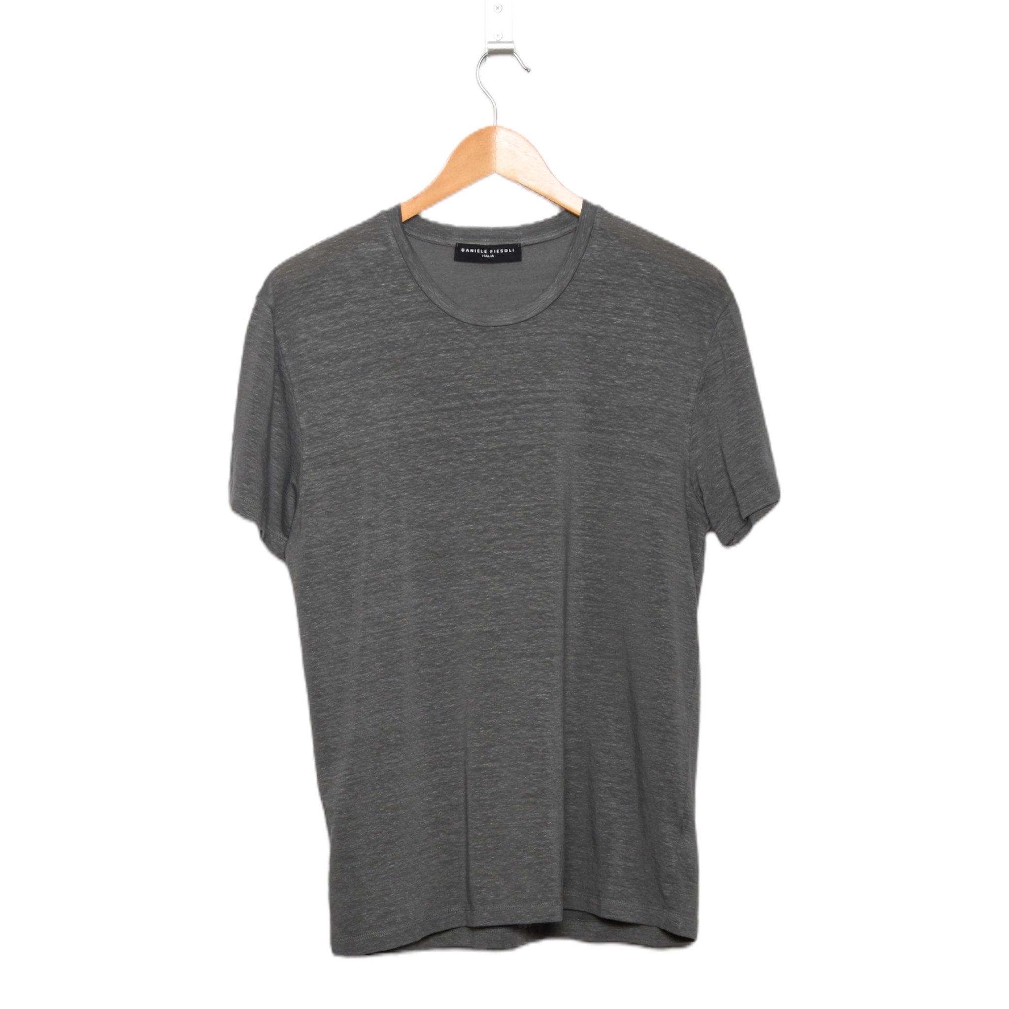 Daniele Fiesoli Linen Tee - anthracite - Buy now at affordable price.