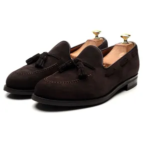 Dark Brown Tassel Loafers UK 8.5