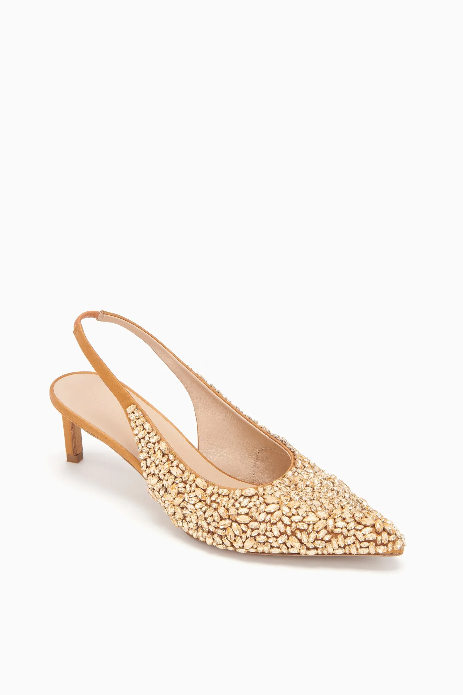 Gilt Delphine Slingback Shoes