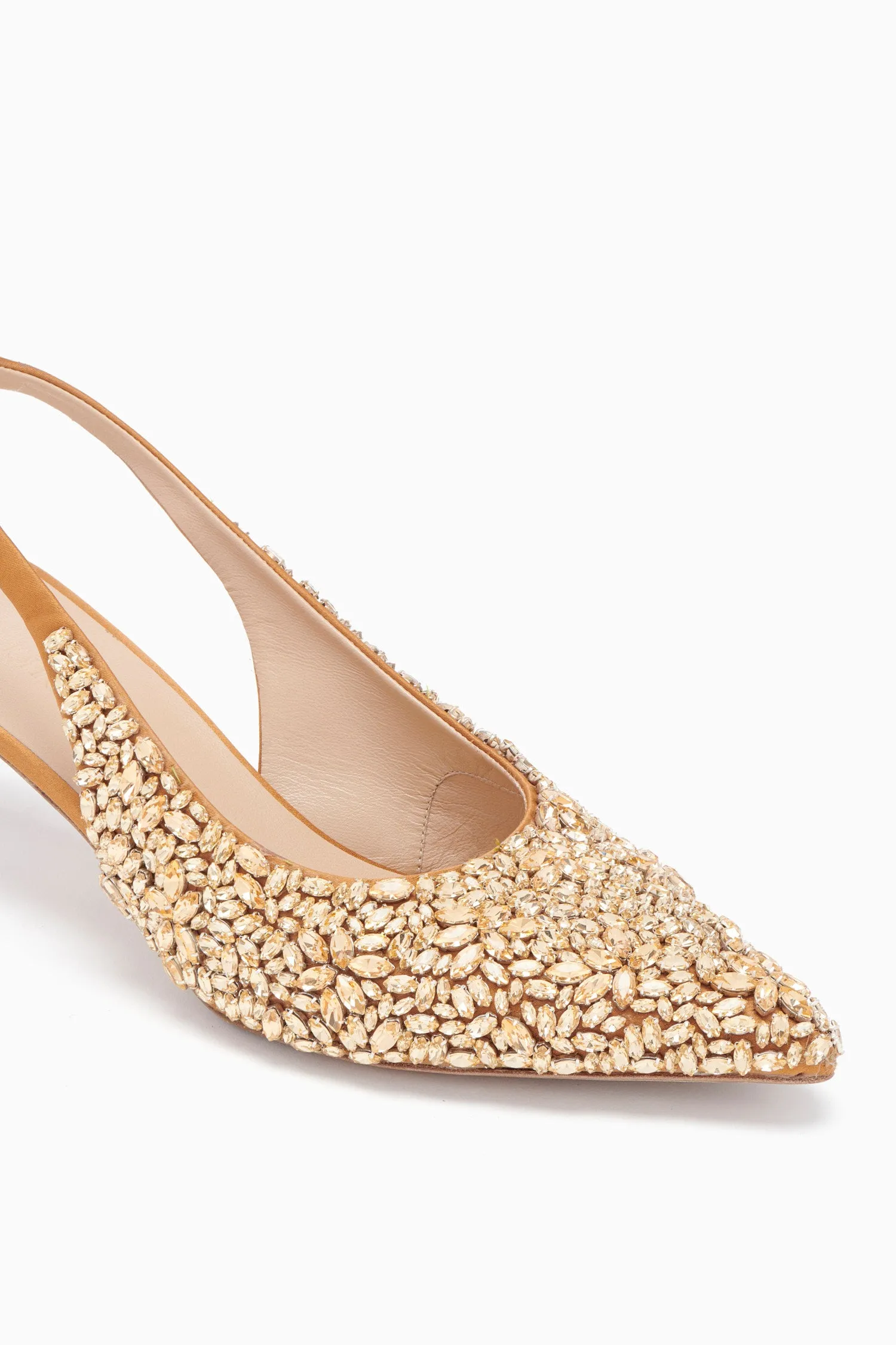 Gilt Delphine Slingback Shoes