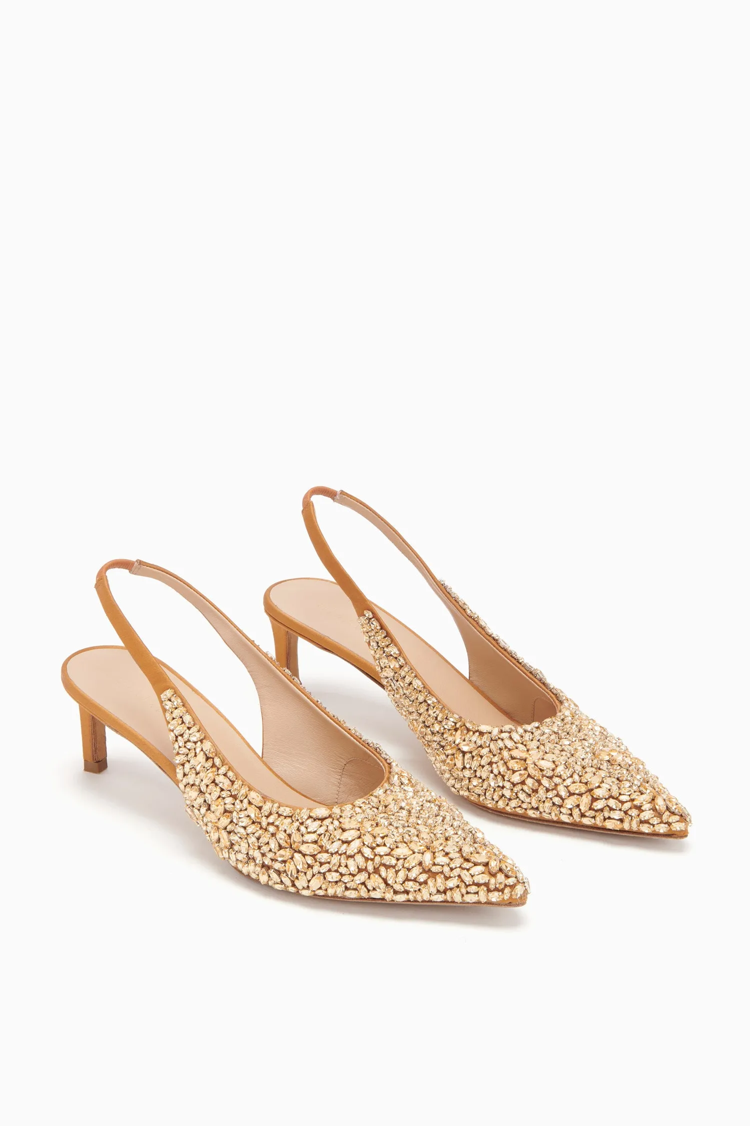 Gilt Delphine Slingback Shoes