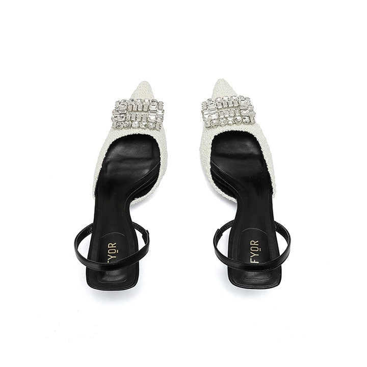 Diamante Brooch Pumps - BB 56