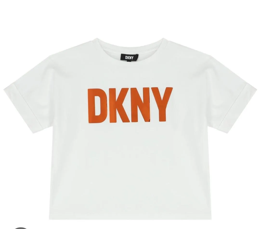 White Dkny Logo T-Shirt