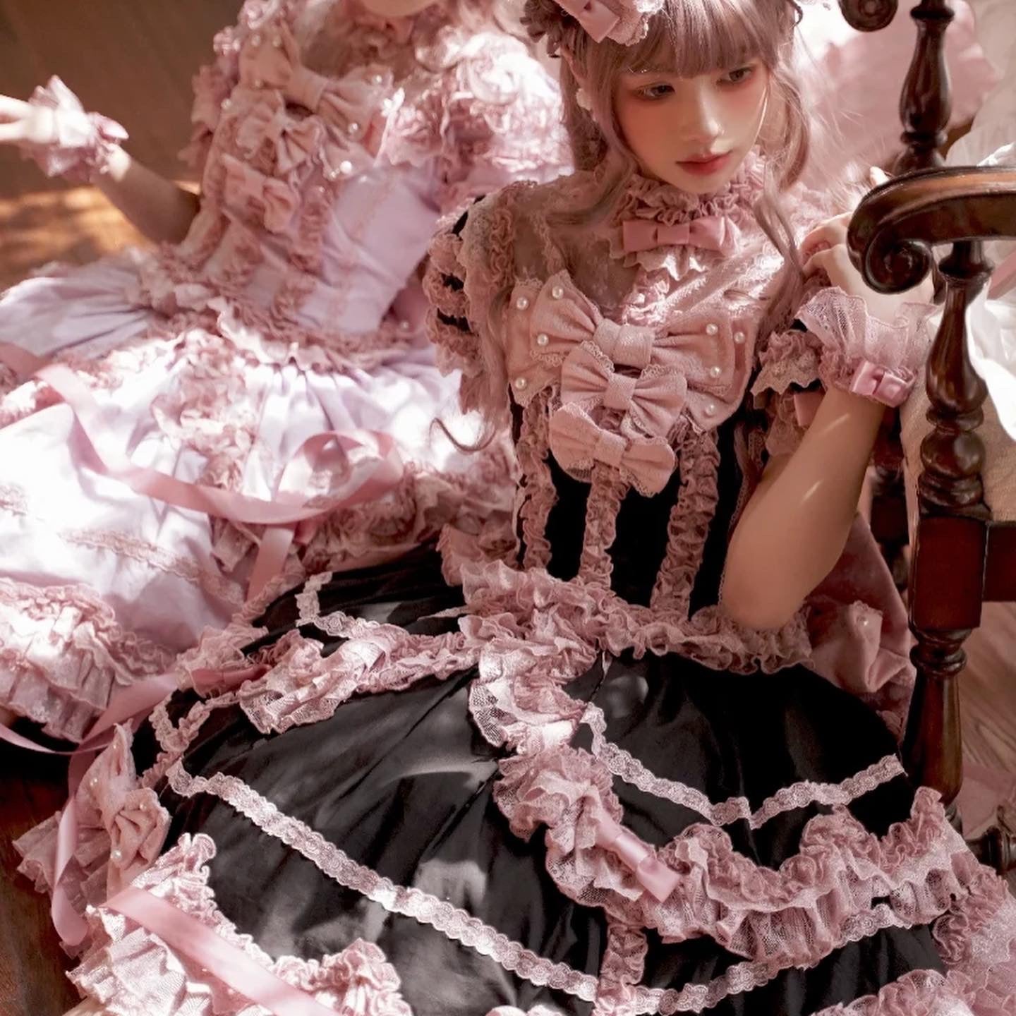 dreamy lace party romance premium lolita dress