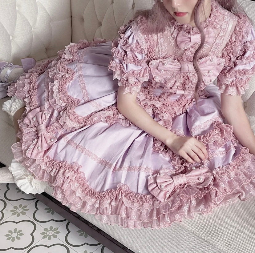 dreamy lace party romance premium lolita dress