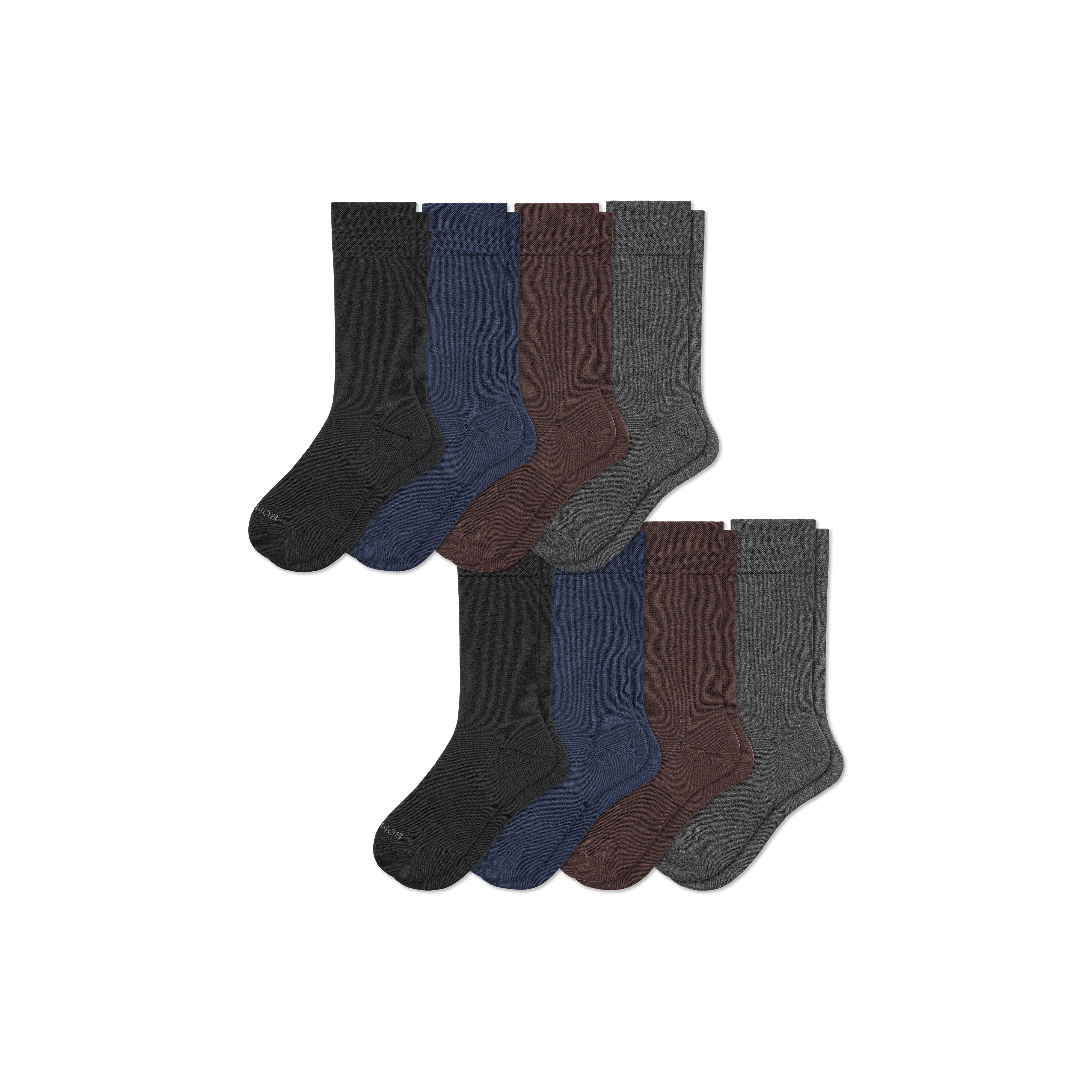 Dress Calf Socks for Men - Pack of 8