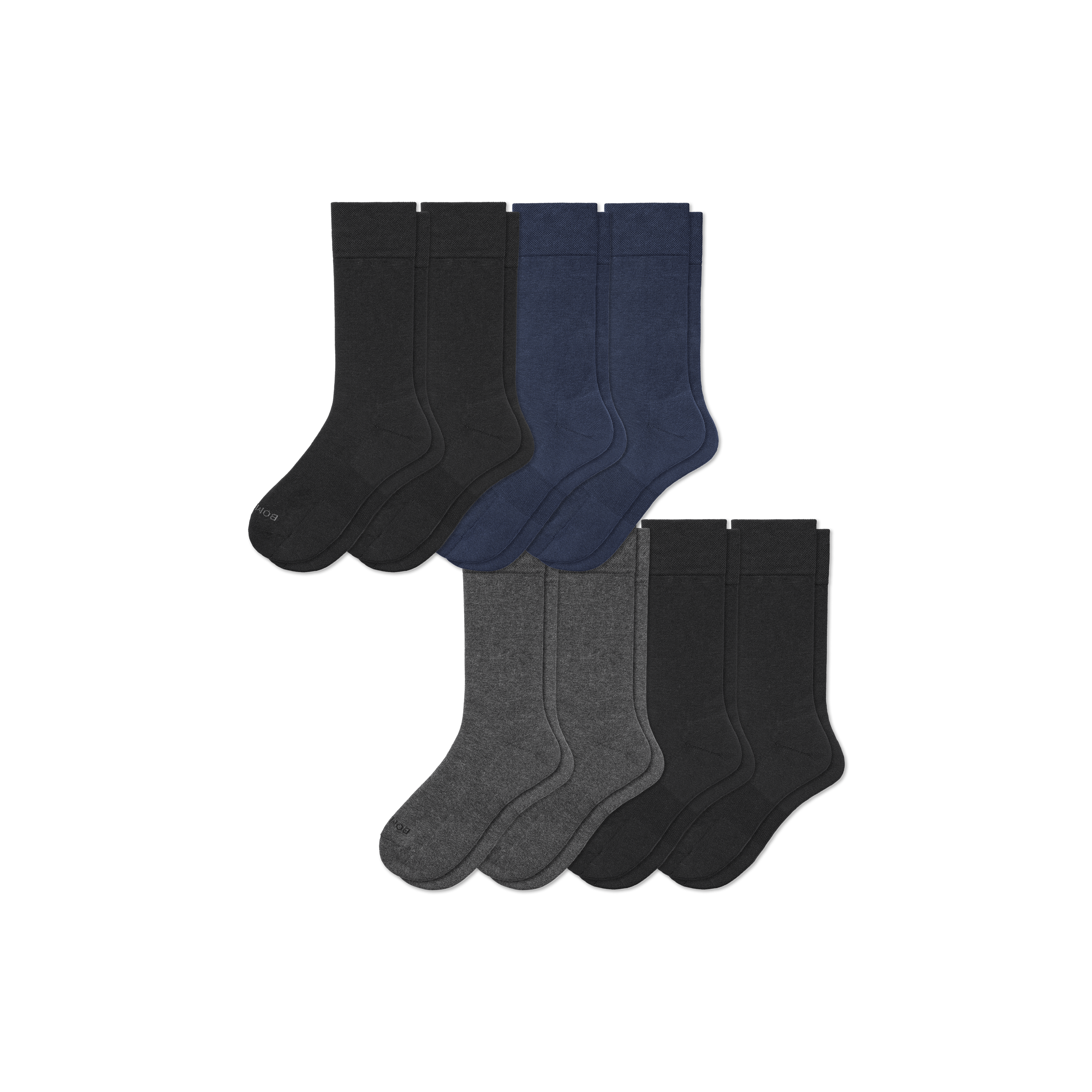 Dress Calf Socks for Men - Pack of 8