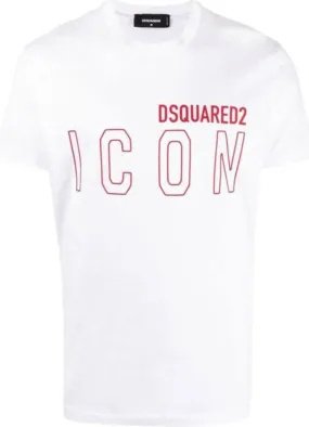 White Dsquared2 Icon T-Shirt