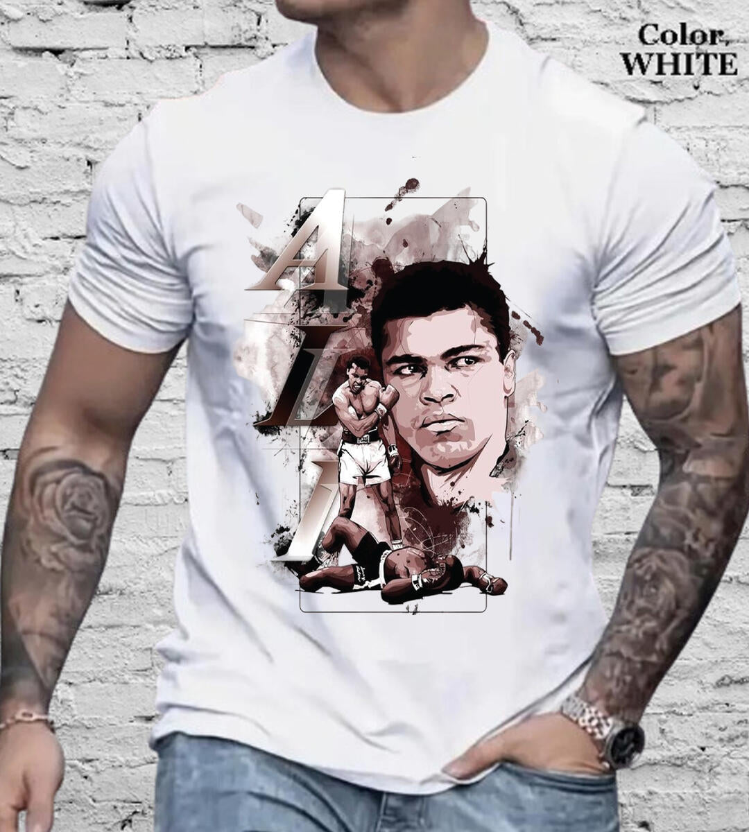 DZTR White Ali Men's T-shirt