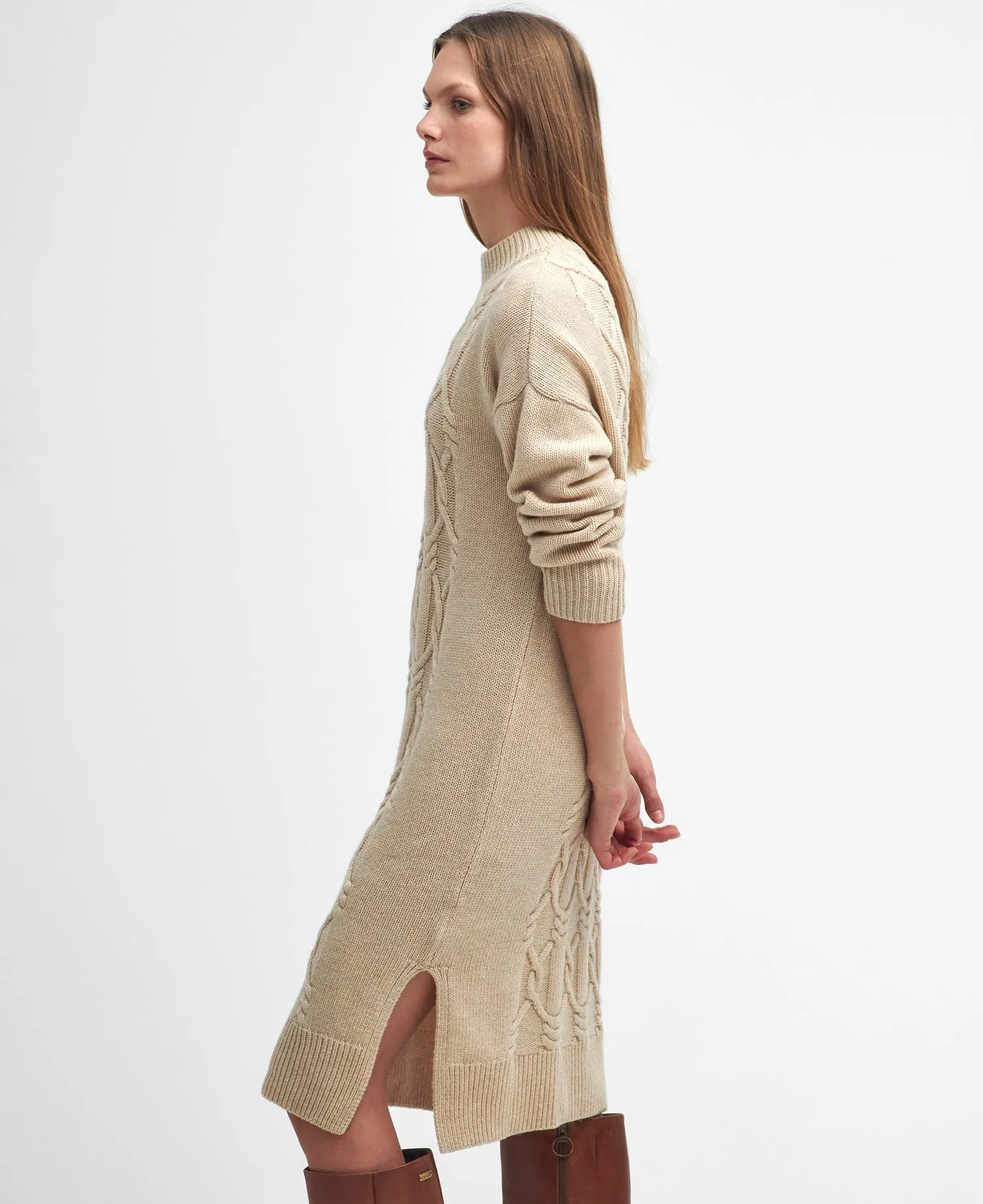 Elisha Cable Knit Midi Dress