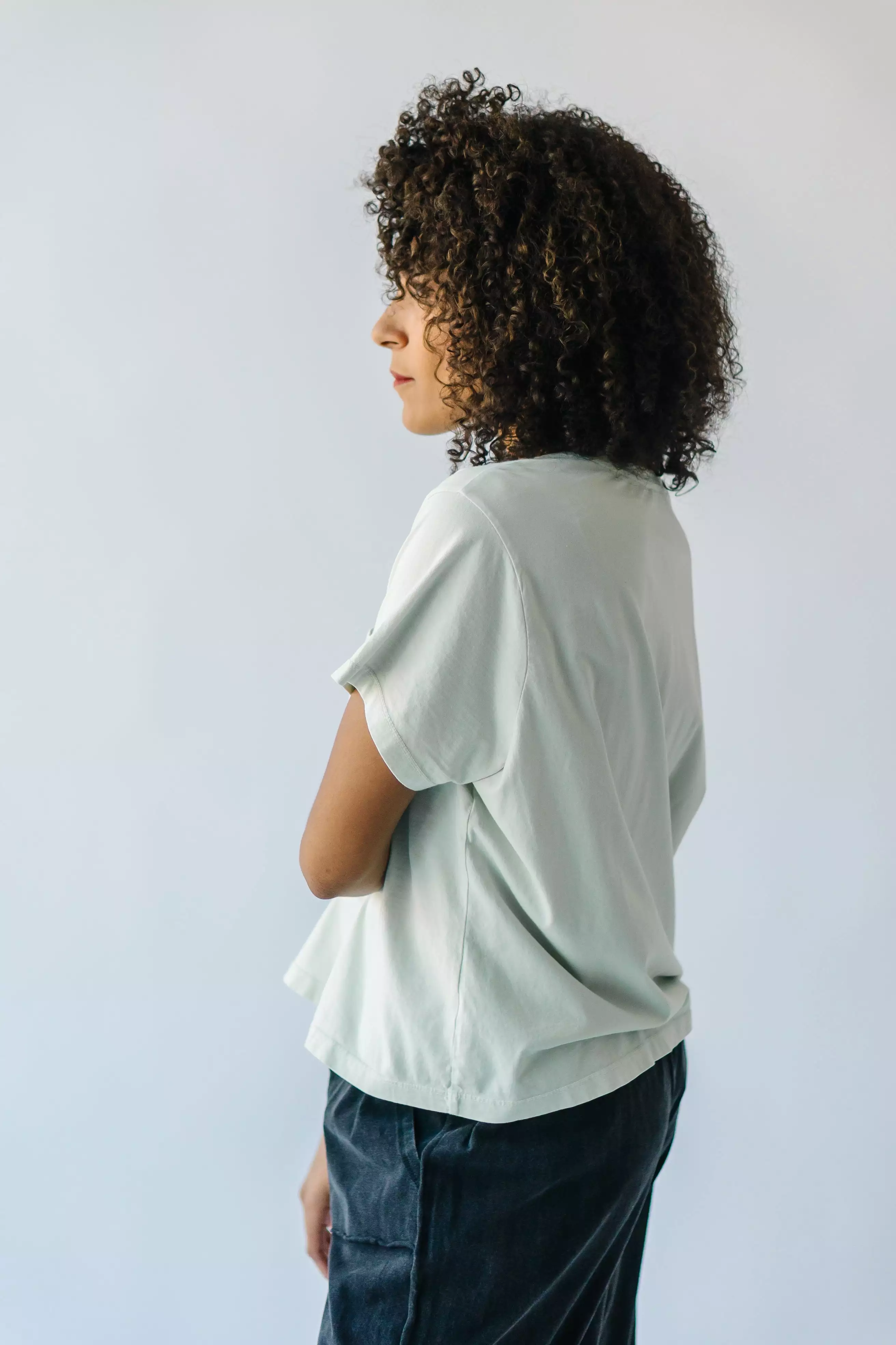 Fallbrook Pocket Detail Tee, Sage, Buy Now