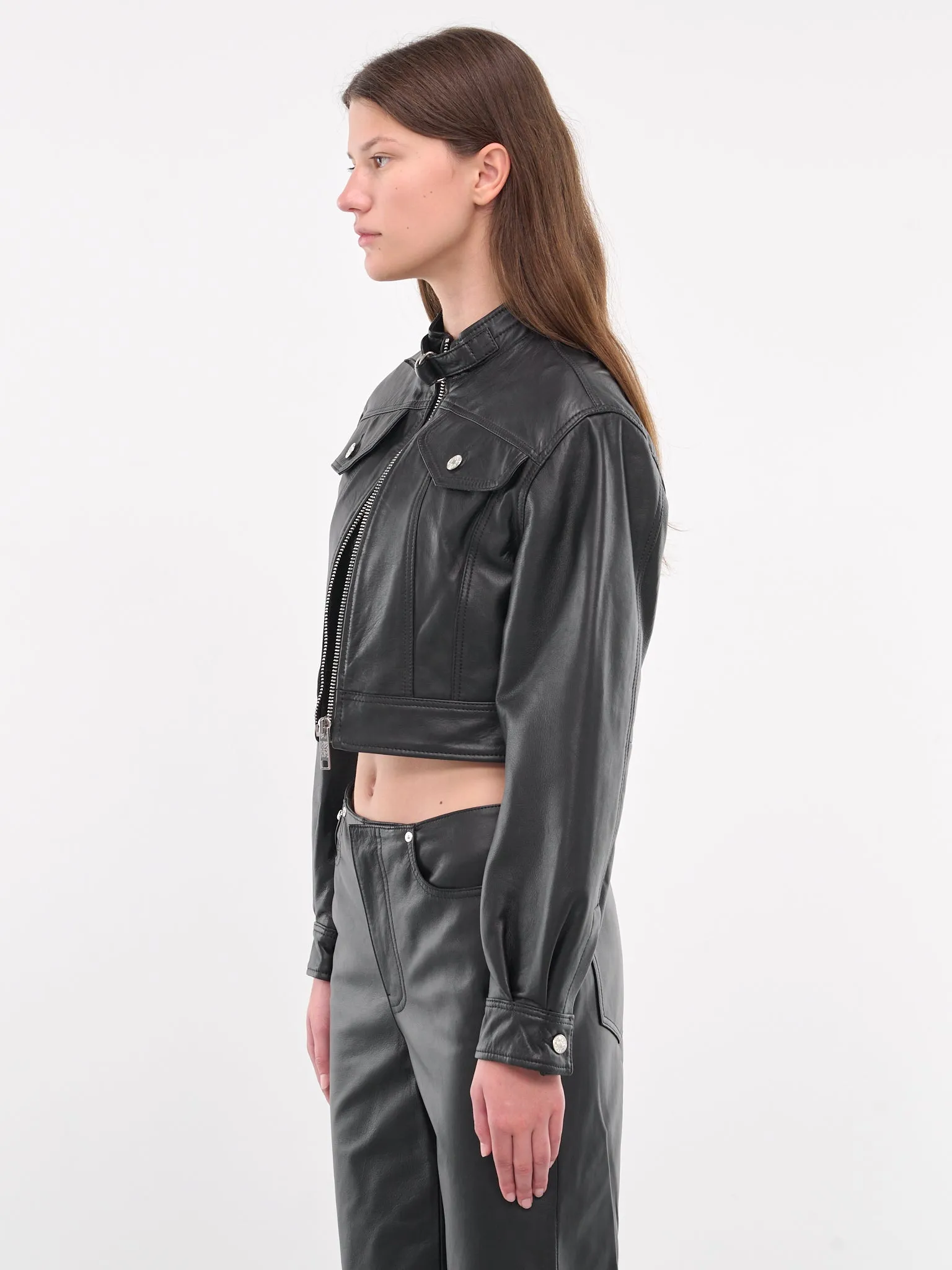 Faux Leather Jacket (J3703-8715-BLACK)