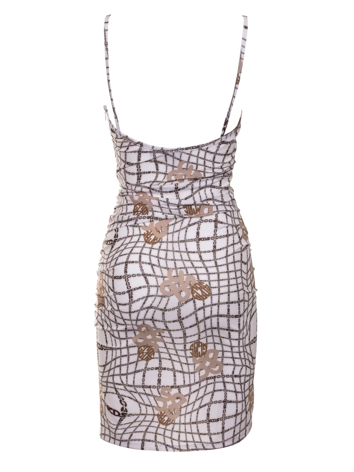 GCDS Mini Dress with Chain Print